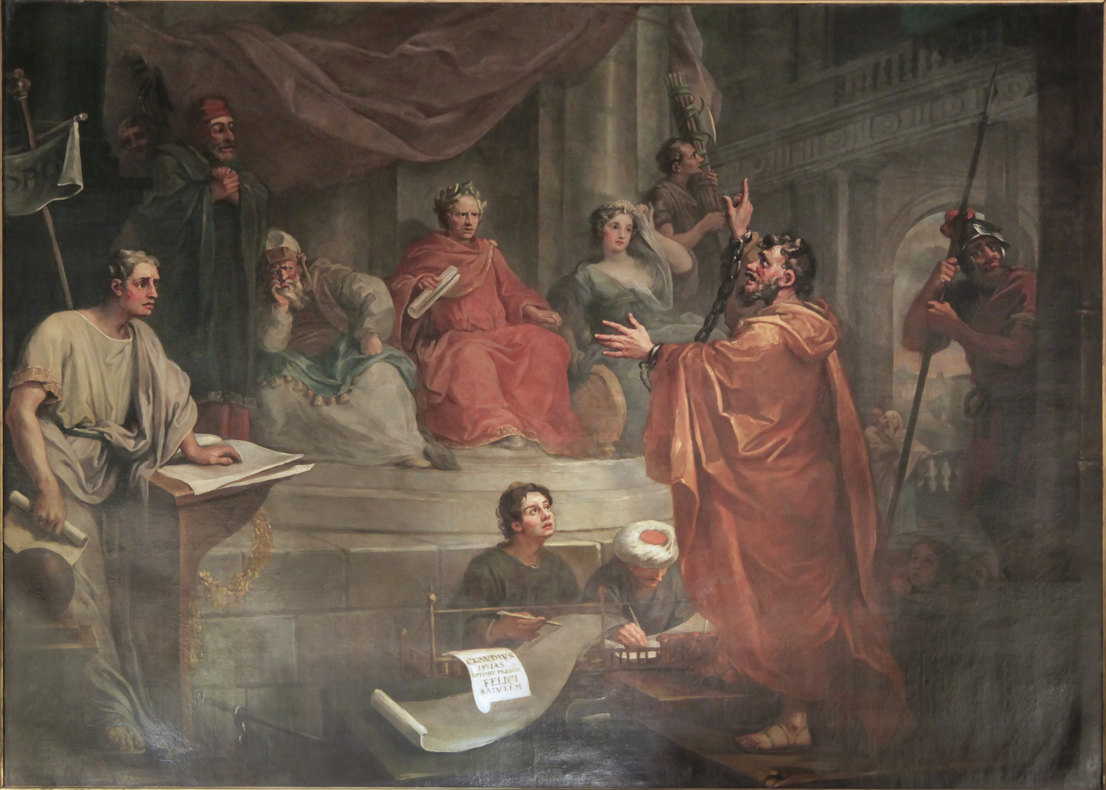 1768William Hogarth銅版画 Paul before Felix Hogarth Paul before Felix pic | The Frame Blog