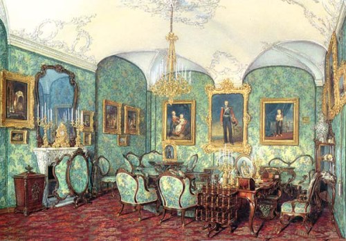 E Gau Cabine3t Gr Duchess Maria Alexandrovna watercolour 1874