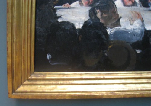 George Bellows Stag at Sharkeys 1909 Cleveland Museum of Art detail