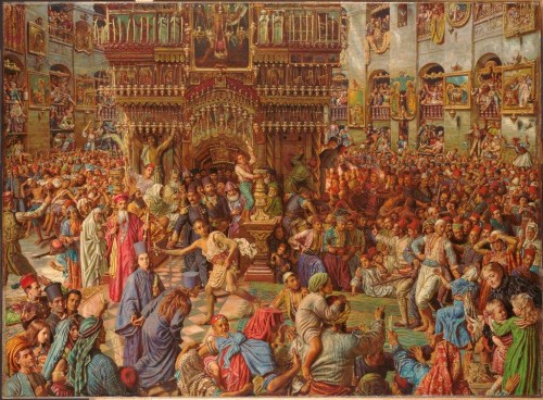 Holman Hunt The Miracle of the Holy Fire 1892-99 Fogg Museum