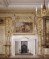 A close-up of the marble chimneypiece and overmantel in the North Drawing Room at Ham House, Richmond-upon-Thames, Surrey