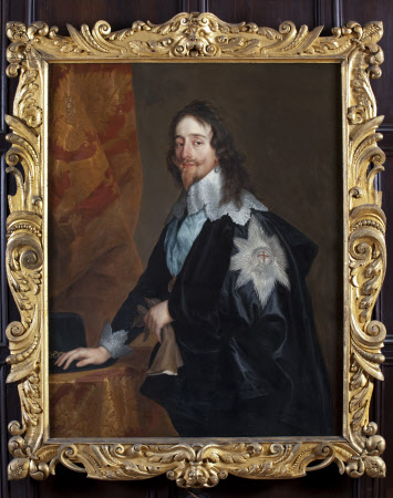CHARLES I (1600-1649), by Sir Anthony van Dyck (1599-1641)and Studio, in the Long Gallery at Ham House, Richmond-upon-Thames