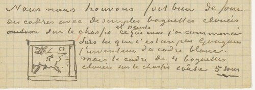 Letter to Theo Sat 10 Nov 1888 & frame sketch
