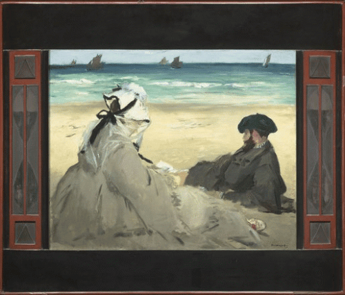 Manet On the beach 1873 Mus d Orsay Museum pic