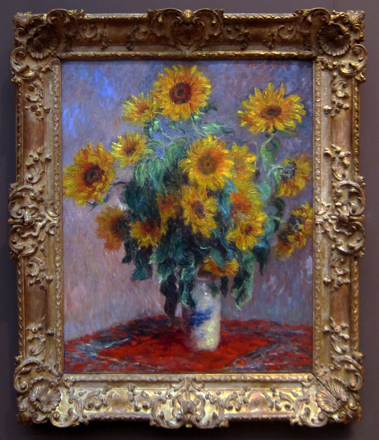 Tableau Décoratif Claude Monet : 'Un Bouquet De Tournesols' (1881) - Prêt à Accrocher
