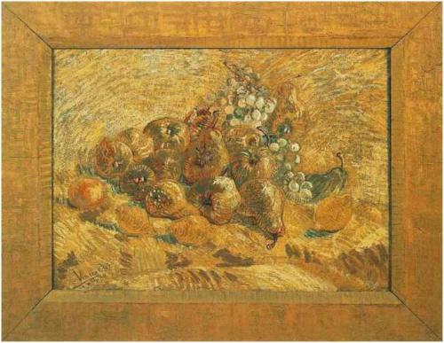 Still life with grapes pears & lemons 1887 Van Gogh Museum