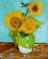 Three Sunflowers 1888 oil on canvas priv coll&nbsp;sm
