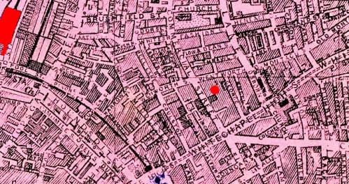 Commercial Street on 1886 map