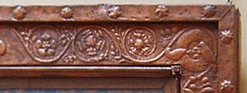 Top right corner of frame