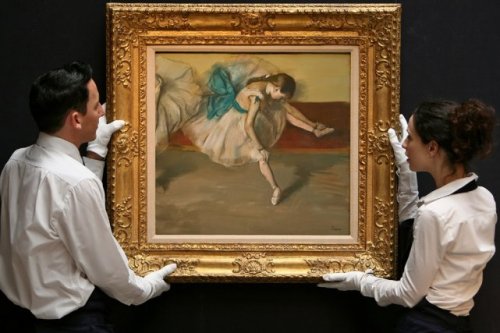 Degas Danseuse au repos in new frame Sotheby s sale3 Nov 2008 NY