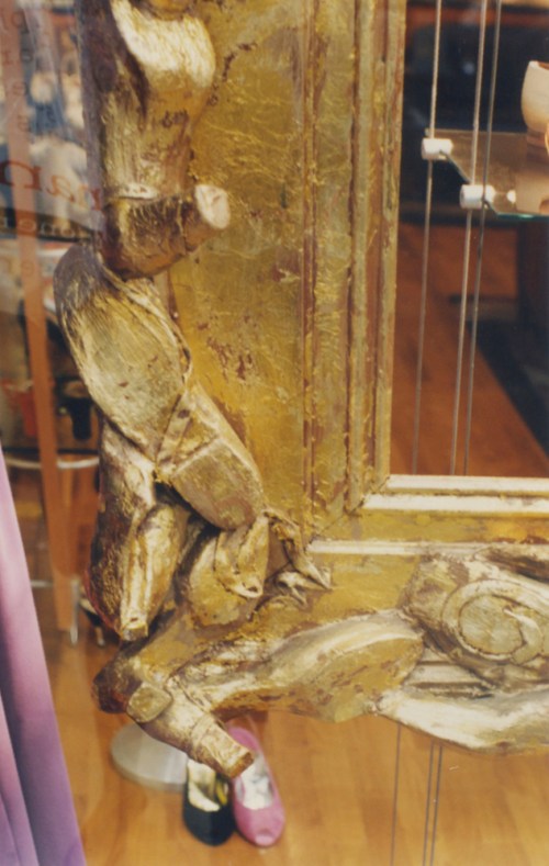 Shoe trophy frame Pied a Terre shop window detail sm