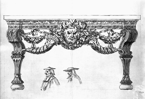 18 Design for side table for Houghton Hall William Kent V & A sm