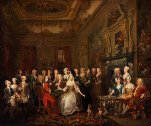 2 An assembly at Wanstead House William Hogarth 1728to31 Philadelphia Museum of Art sm