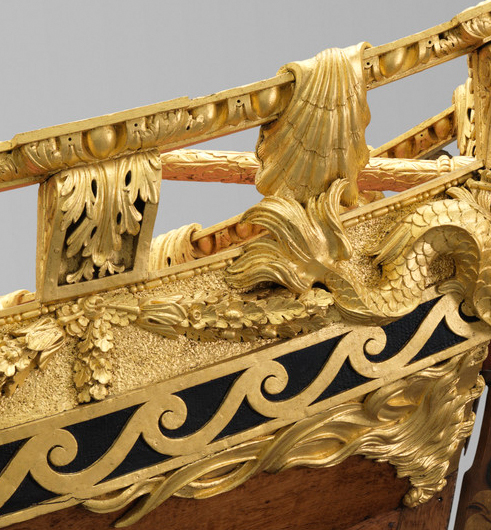 Royal Barge detail of bow rail