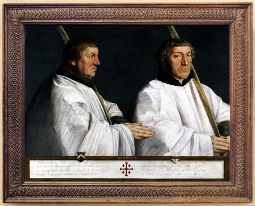 Antonis Mor Portrait of two canons 1544 Gemaldegalerie Berlin sm