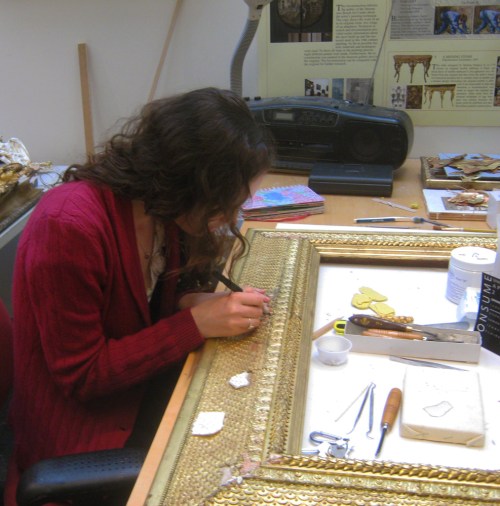 14 Inserting liquid plastic into areas of loss sm