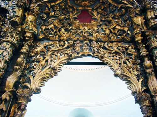 Ch of Virgin Mary Plakotousaina Nenita Chios detail canopy