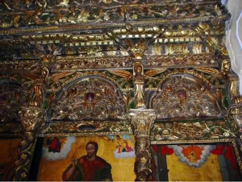 Iconostasis Fragoulis et al1836 Ch St George Sikousis Chios detail sm