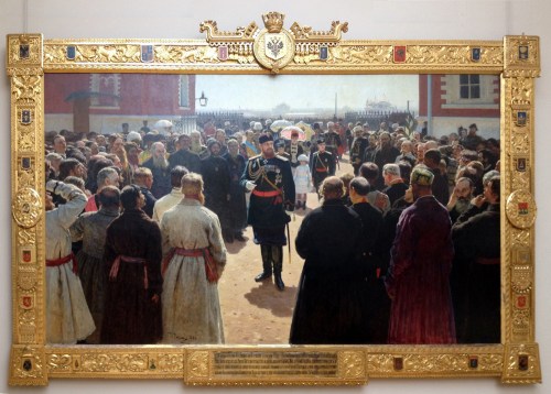 Ilya Repin Emperor Alexander III receiving rural district elders 1886 B ed sm