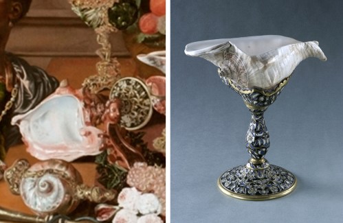 Strombus Shell cup in pic & life