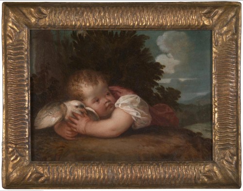 1 Titian or workshop Boy with a bird c1520s NG933