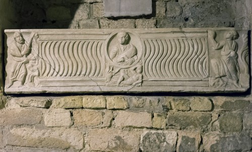 9 Sarcophagus of St Eusebiia ch of Saint Victor Marseille C4 AD reused C9 or C10 AD