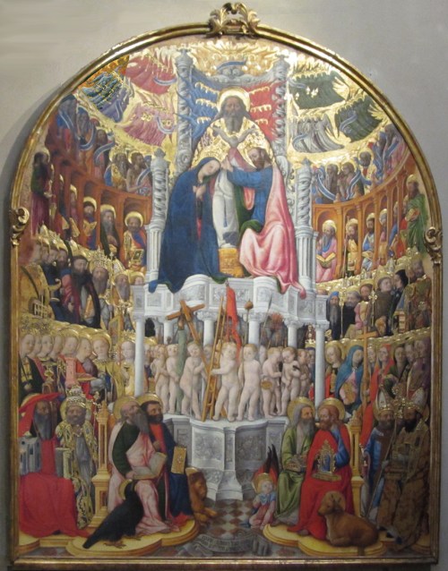Fig 11 Antonio Vivarini Coronation of the Virgin 1444 San Pantaleone Venice sm