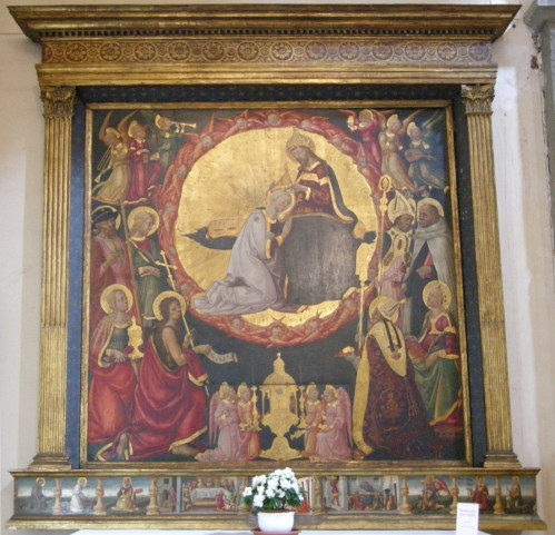 Fig d Neri di Bicci Coronation of the Virgin 1460 San Giovannino dei Cavalieri sm