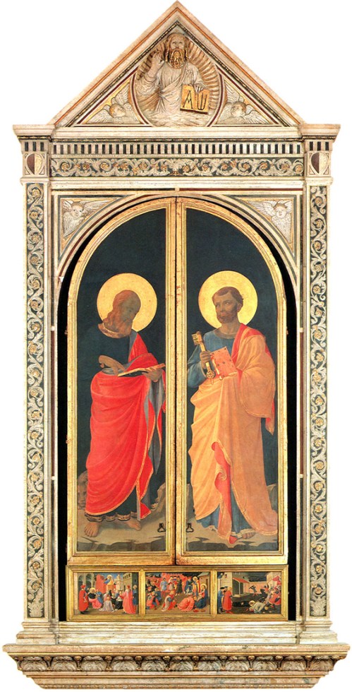 Fig h Fra Angelico Tabernacle of the Linaiuoli shutters closed 2