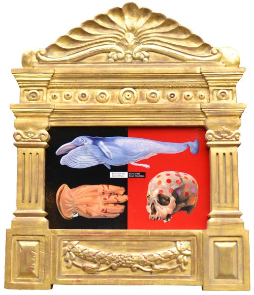 Peter Goodfellow Cabinet of curios oil on gesso panel