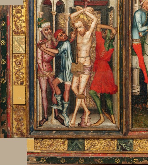 Despenser Retable before restoration Left side & bottom