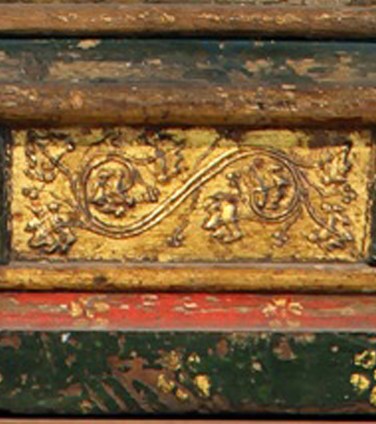 Despenser Retable gesso ornament frame