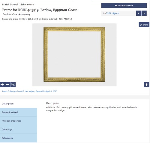 Frame for RCIN 403919 Barlow Egyptian Goose