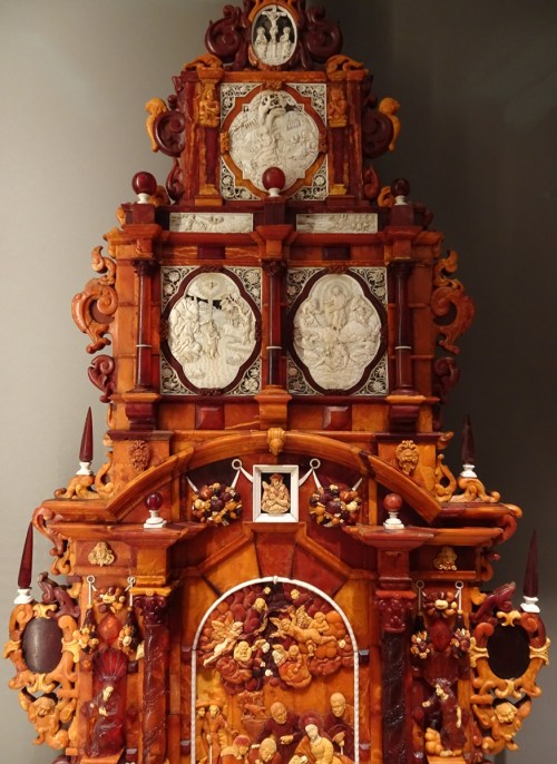 5 Polish altarpiece amber & ivory on wood 1625to50 detail sm