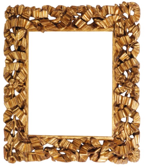 Lot 100 pierced Lombardic ribbon frame C17