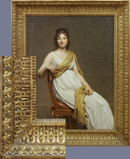 DAVID Mme de Verninac 1799 Louvre & corner