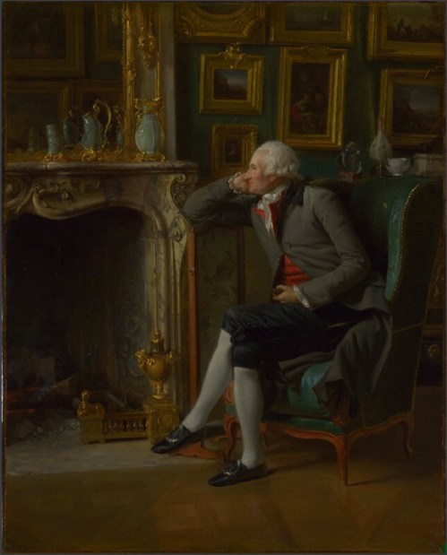 Henri Danloux The Baron de Besenval in his salon de compagnie, 1791, National Gallery, London