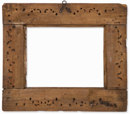 Lot 78 Spanish limewood acanthus leaf frame C17 d