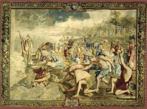 3-tapestry-after-poussin-crossing-red-sea