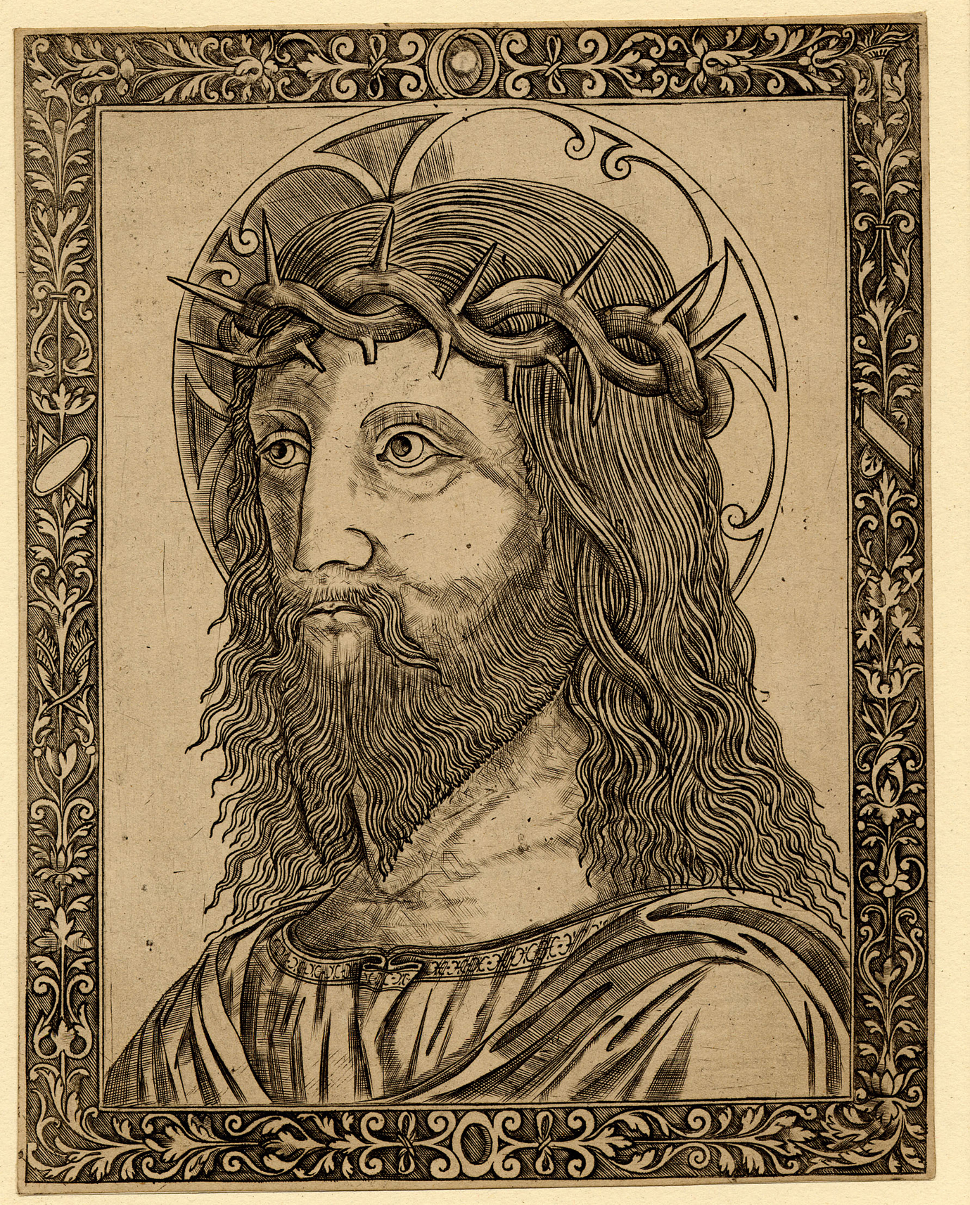 10 Giovanni Pietro da Birago Head of Christ 1490to1515 BM