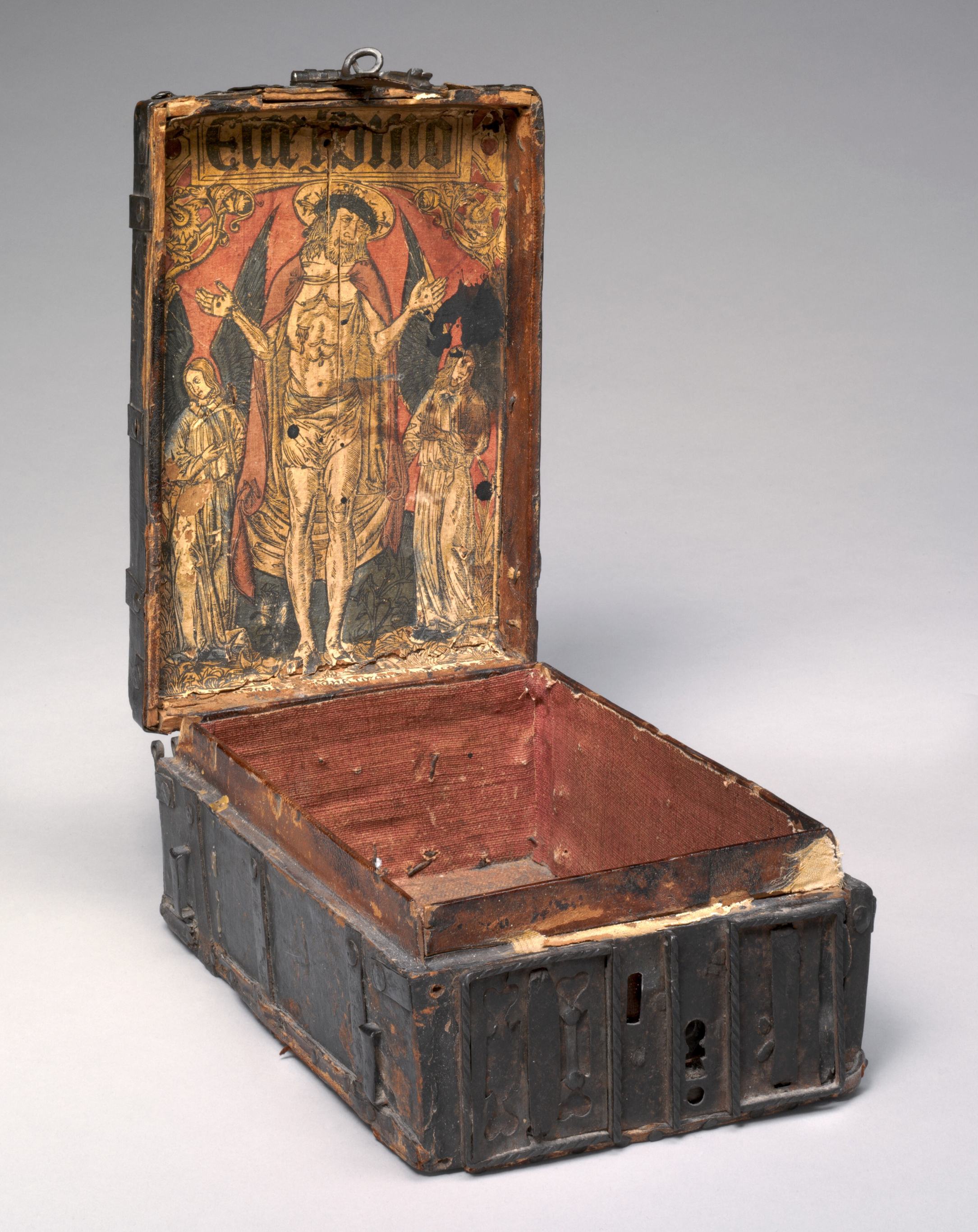 12 French cofferet with woodcut of Christ as the Man of Sorrows c1500 NGA Washington1952.8.7