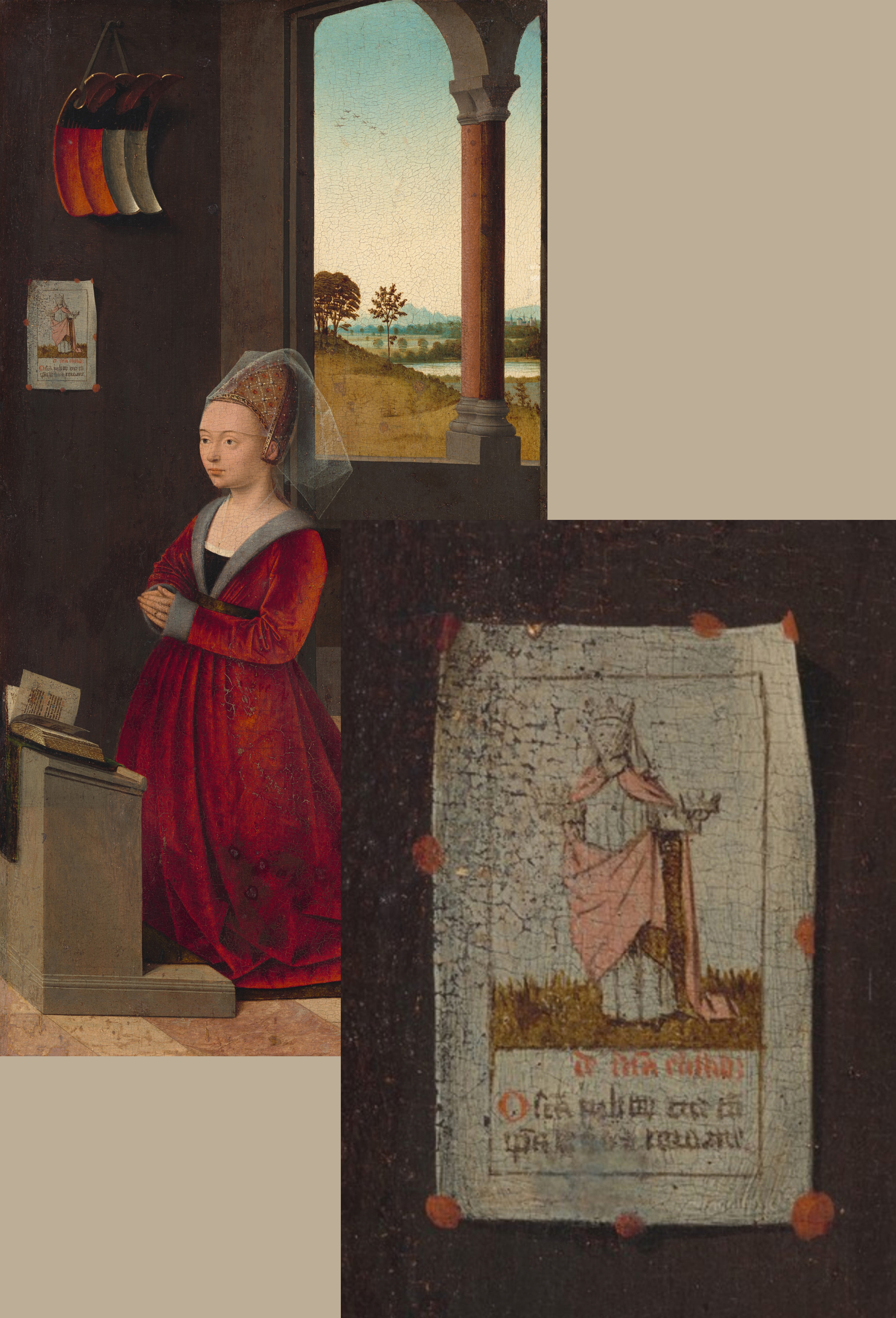 13 Petrus Christus Portrait of a female donor c1455 NGA Washington & detail