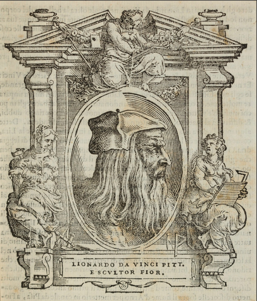16 Illustration of Leonardo da Vinci from Le Vite RA