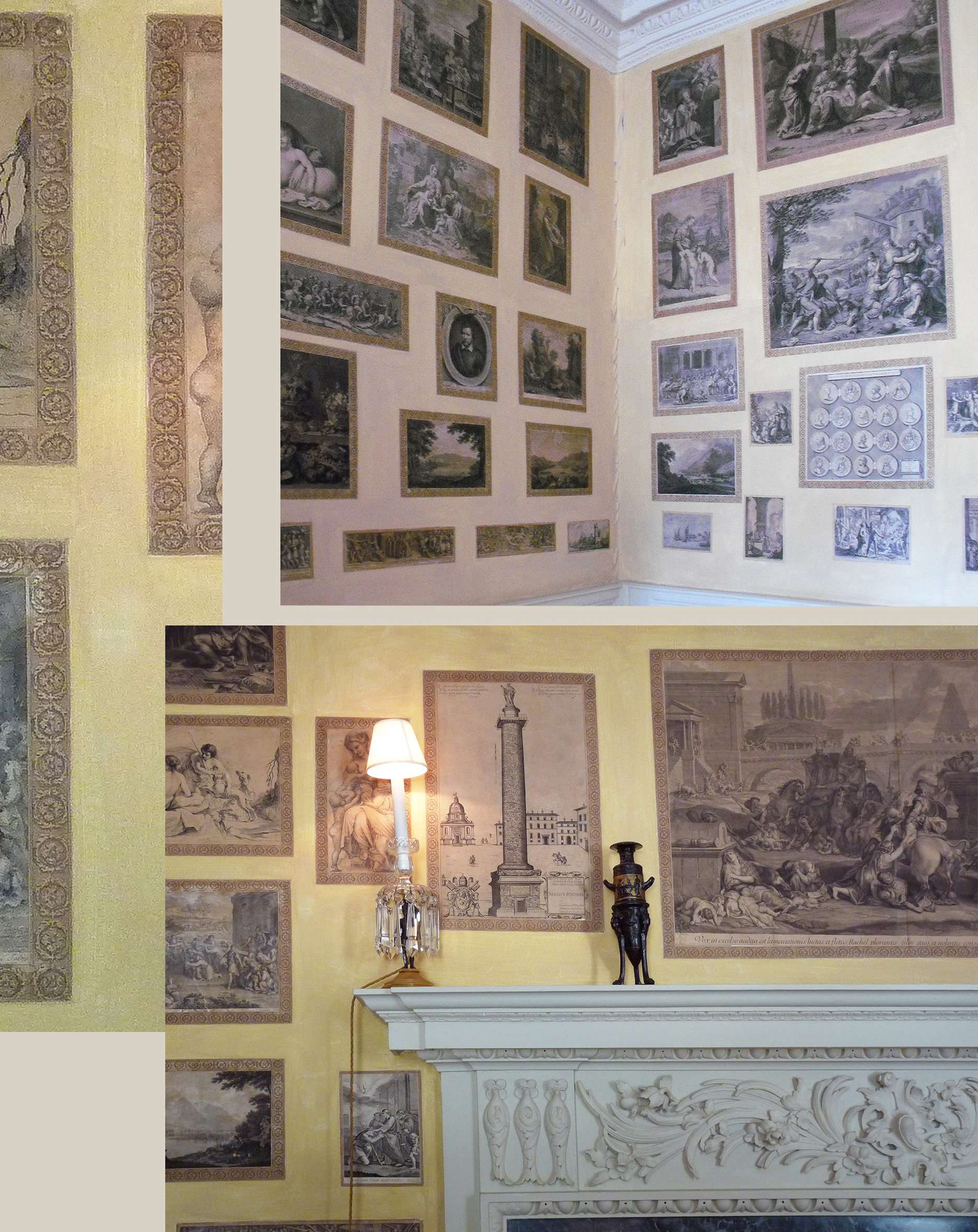 36 The Vyne print room 1817 with border details