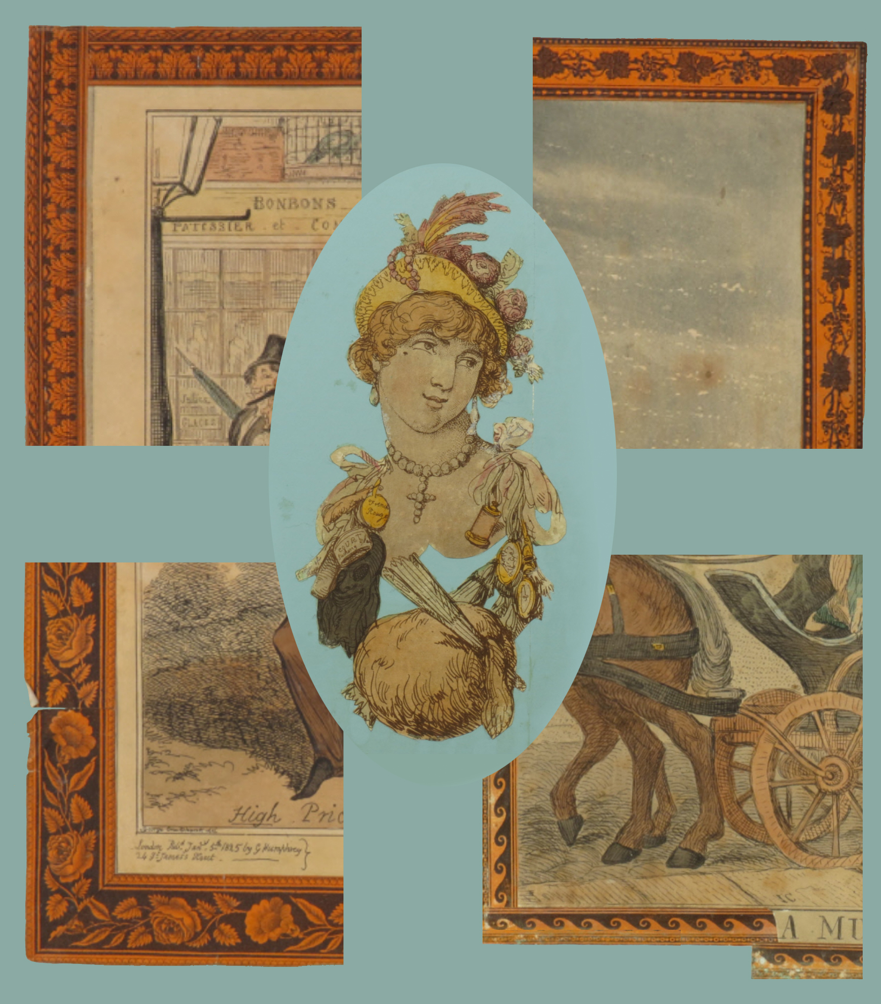 37E Four corners of borders Calke Abbey