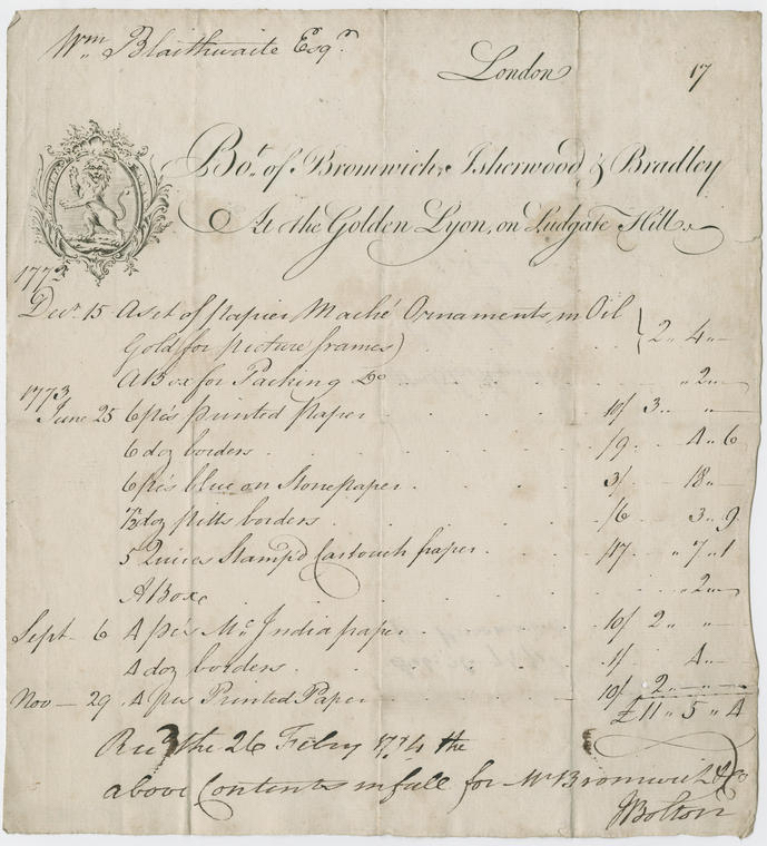 38B Bill of Bromwich, Isherwood & Bradley Fitzwilliam Museum P_12988_R