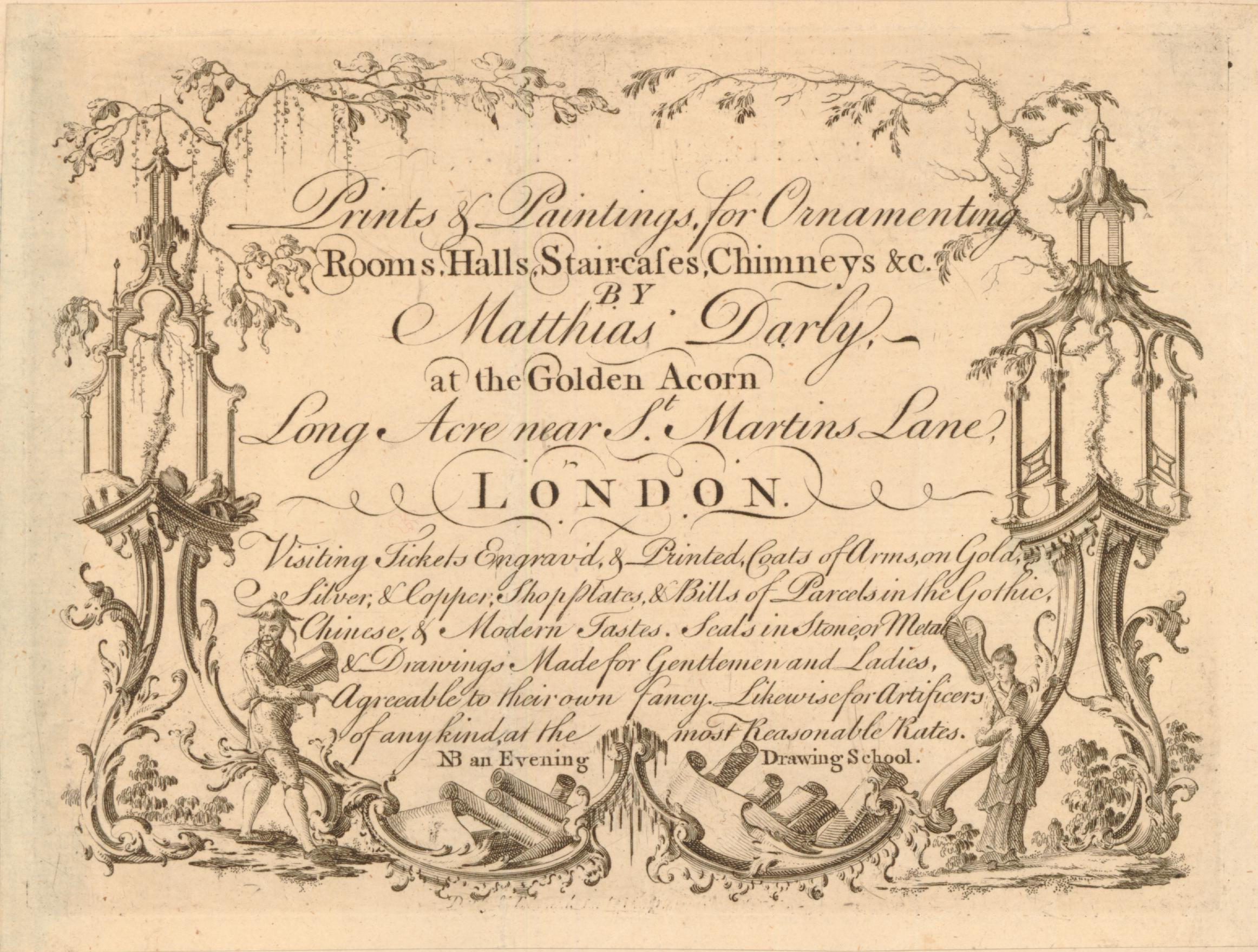 39 Matthew Darly Trade card 1762to66 BM