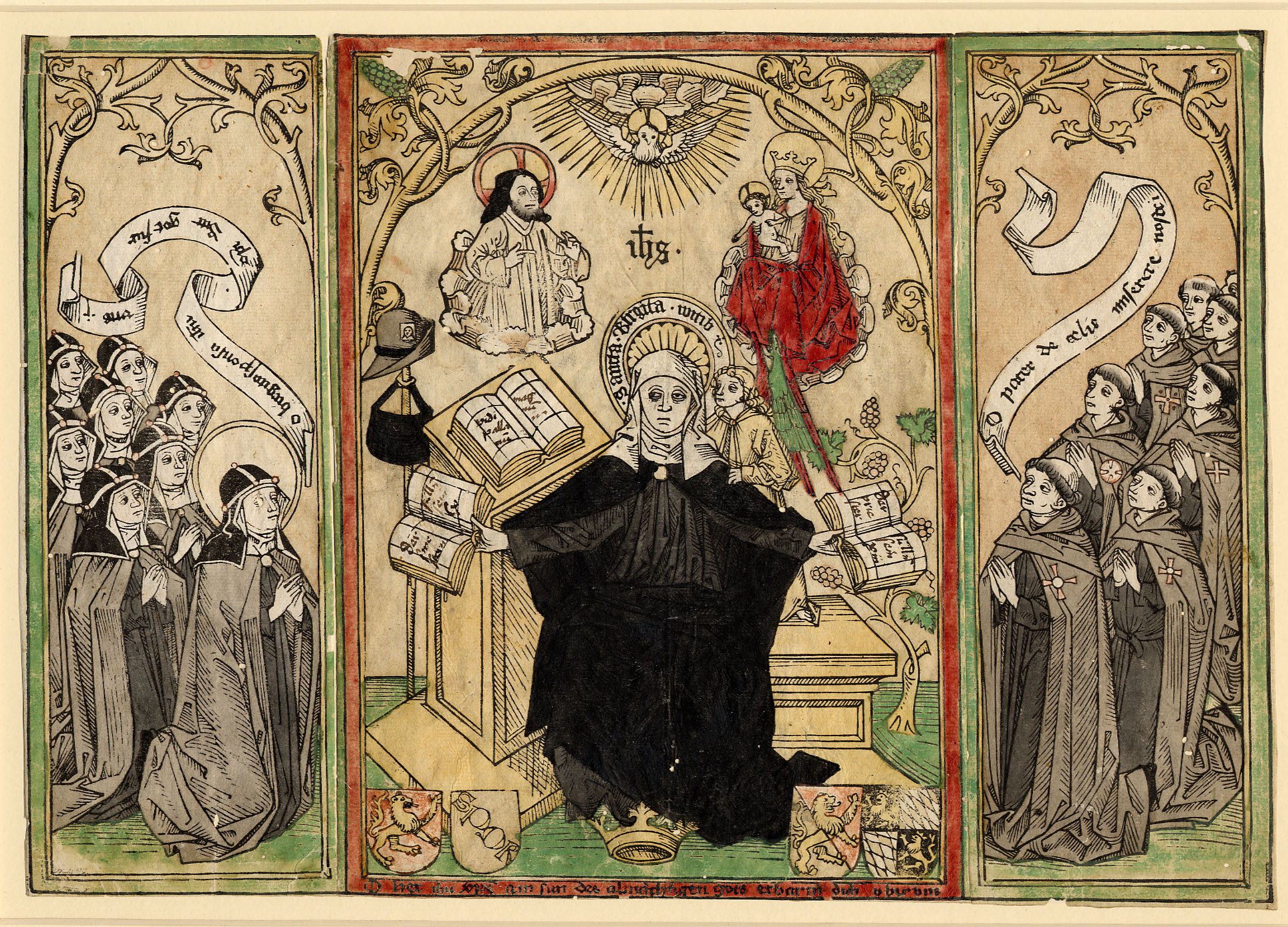 3A Augsburg St Bridget establishing her rule British Museum