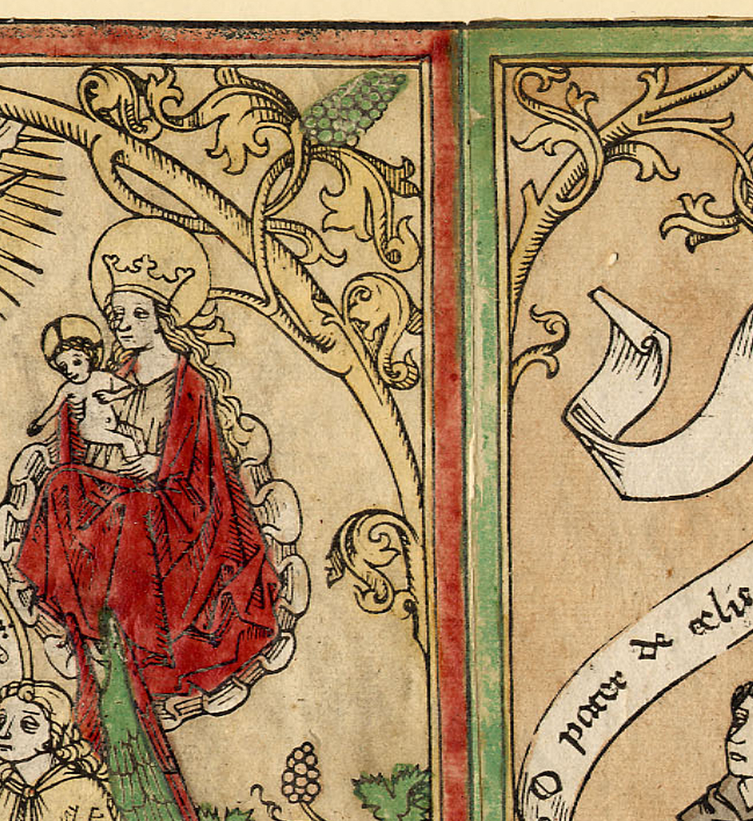 3B Augsburg St Bridget establishing her rule British Museum detail