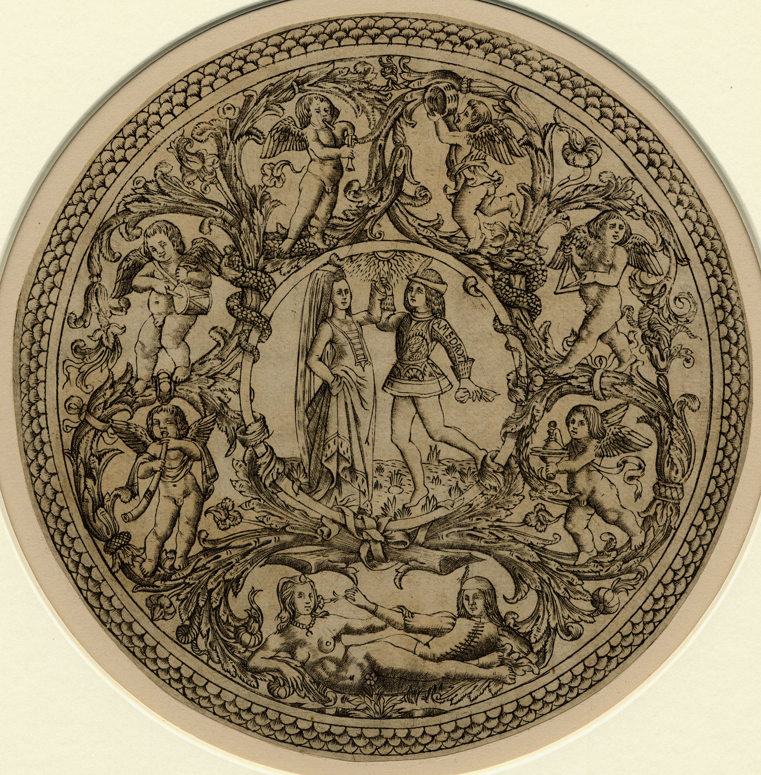 4 Baccio Baldini attrib engraving c1465to80 Otto print BM